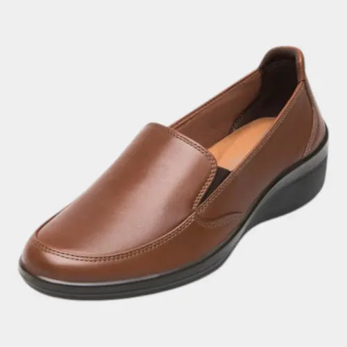 Zapato Flexi Mujer Mocasin Confort De Piel 142302caf Café