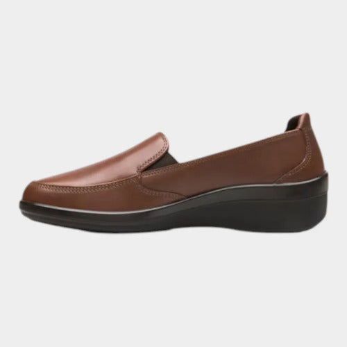 Zapato Flexi Mujer Mocasin Confort De Piel 142302caf Café