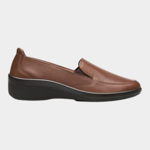 Zapato Flexi Mujer Mocasin Confort De Piel 142302caf Café