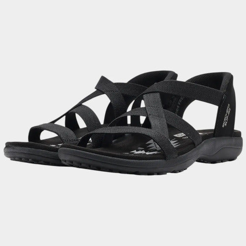 Sandalias Skechers Mujer Slip-ins Reggae Slim 163460bbk Negro