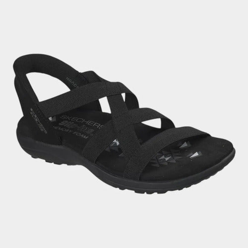 Sandalias Skechers Mujer Slip-ins Reggae Slim 163460bbk Negro