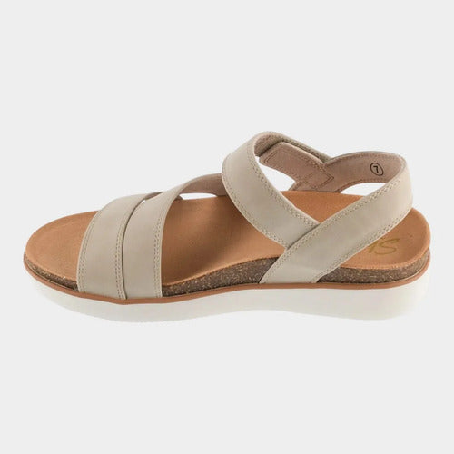 Sandalias Skechers Mujer Lifted Comfort 163252tpe Taupe