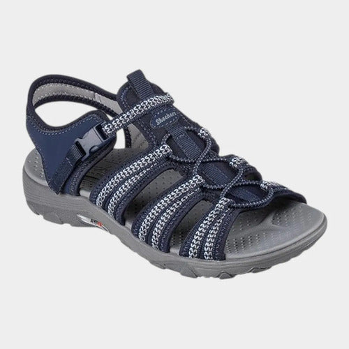 Sandalias Skechers Mujer Arch Fit Reggae 163330nvy Azul