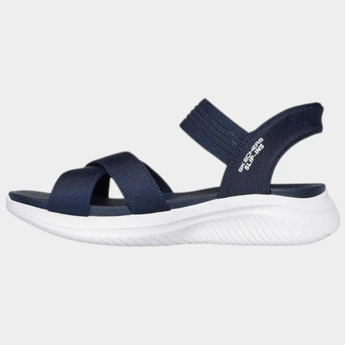 Sandalias Skechers Mujer Slip Ins Sport Ultra Flex 119975nvy Azul