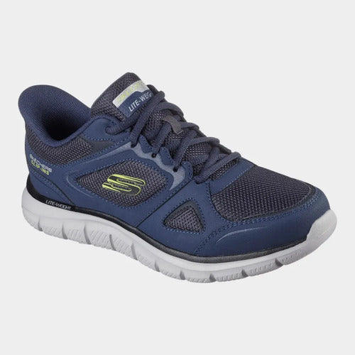 Tenis Skechers Hombre Slip Ins Track Ezral Memory 233039nvlm Azul