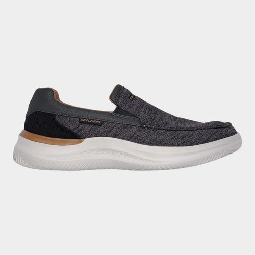 Tenis Skechers Hombre Memory Foam Extra Ancho 205367wwgybk Gris
