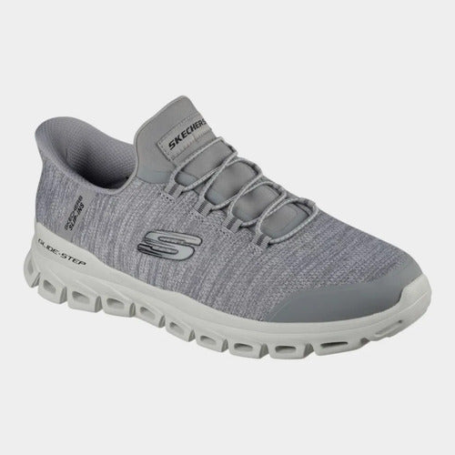 Tenis Skechers Hombre Slip-ins Glide-step Ancho 233011wgry Gris