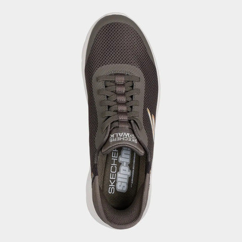 Tenis Skechers Hombre Slip-ins Go Walk Flex 216324brn Cafe