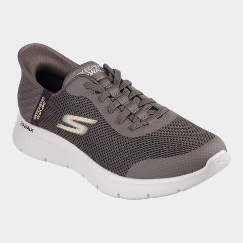 Tenis Skechers Hombre Slip-ins Go Walk Flex 216324brn Cafe