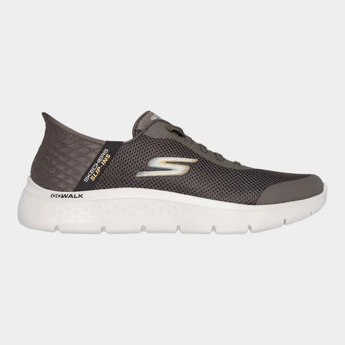 Tenis Skechers Hombre Slip-ins Go Walk Flex 216324brn Cafe