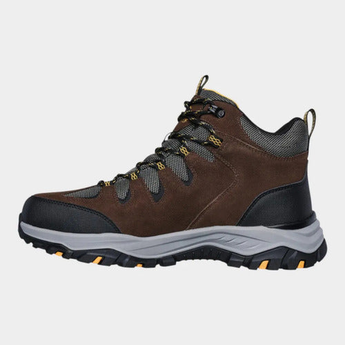 Botas Skechers Hombre Waterproof Extra Ancho 204910wwkhk Khaki