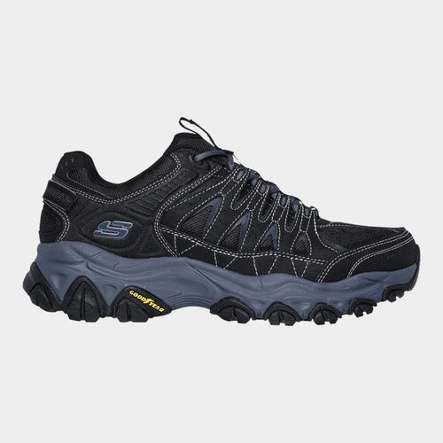 Tenis Skechers Hombre After Burn Extra Ancho 237608wwbkcc Negro