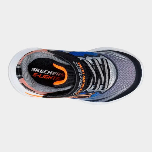 Tenis Skechers Niño Flex-glow Ultra Luces 400139lbksl Negro