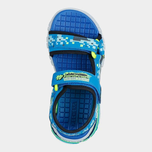 Sandalias Skechers Niño Mega Splash 4k 402161lbblm Azul