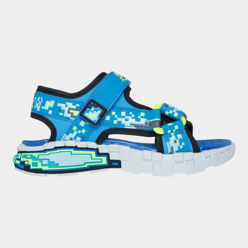 Sandalias Skechers Niño Mega Splash 4k 402161lbblm Azul