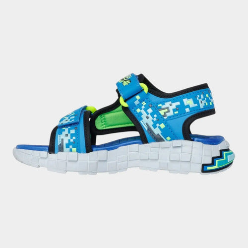 Sandalias Skechers Niño Mega Splash 4k 402161lbblm Azul