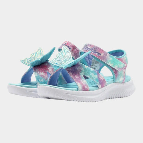 Sandalias Skechers Niña Jumpsters Butterfly 303109laqmt Azul