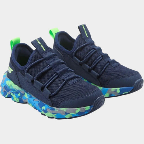 Tenis Skechers Niño Elite Sport 403966lnvmt Azul