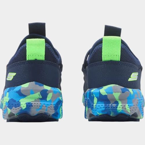 Tenis Skechers Niño Elite Sport 403966lnvmt Azul