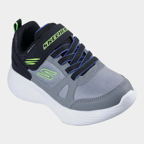 Tenis Skechers Niño Gorun 400 Technix 400 V2 405090lgybk Gris