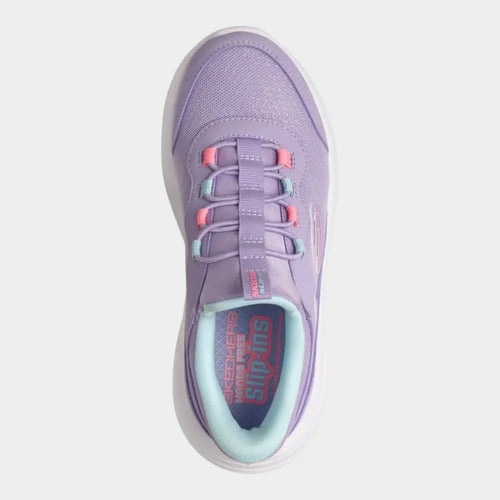 Tenis Skechers Niña Bounder Pro Memory Foam 303690llav Lavanda