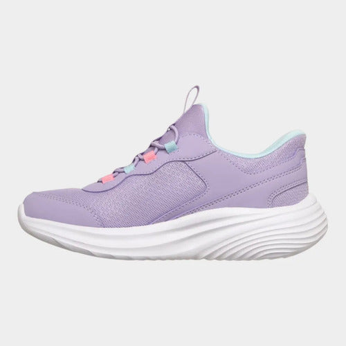 Tenis Skechers Niña Bounder Pro Memory Foam 303690llav Lavanda