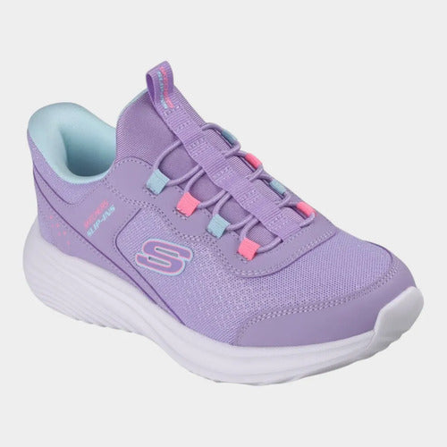 Tenis Skechers Niña Bounder Pro Memory Foam 303690llav Lavanda