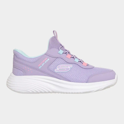 Tenis Skechers Niña Bounder Pro Memory Foam 303690llav Lavanda