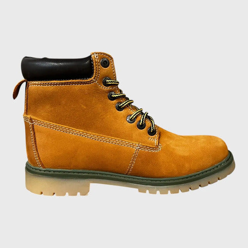Botas Jeep Hombre Casuales Piel Nobuck 3801nmie Miel Nobuck