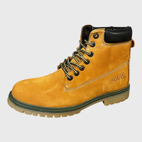Botas Jeep Hombre Casuales Piel Nobuck 3801nmie Miel Nobuck