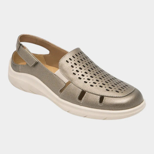 Sandalias Flexi Mujer Mule Confort Piel 128706ant Antimonio