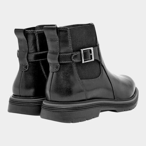 Botín Flexi Hombre Casual Piel 421702neg Negro