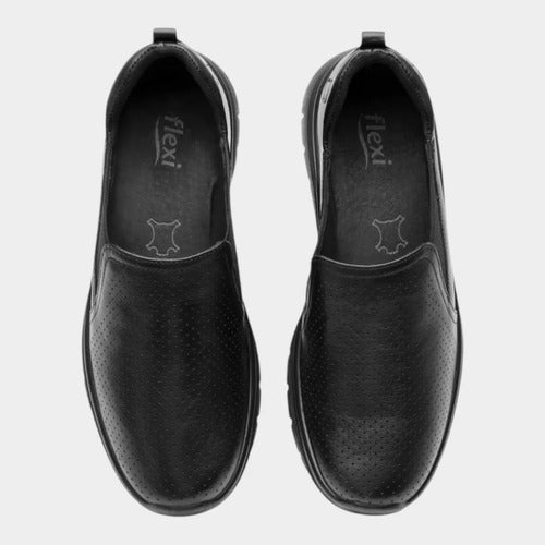 Zapato Flexi Mujer Mocasín Confort Piel 130210neg Negro