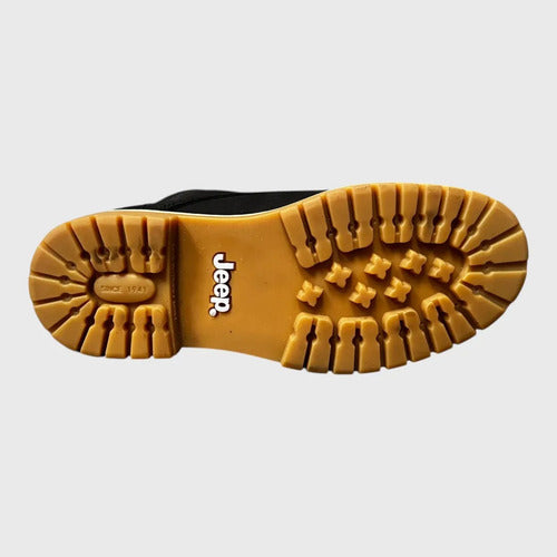Bota Jeep Hombre Casual De Piel Noubuck 250neg Negro