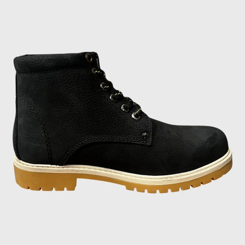 Bota Jeep Hombre Casual De Piel Noubuck 250neg Negro
