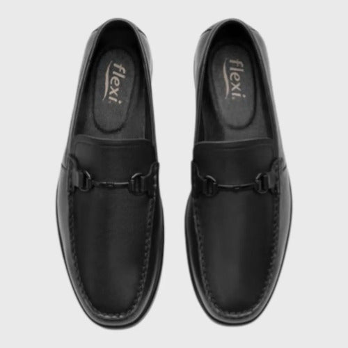 Zapatos Flexi Hombre Mocasín Confort Piel 423004neg Negro