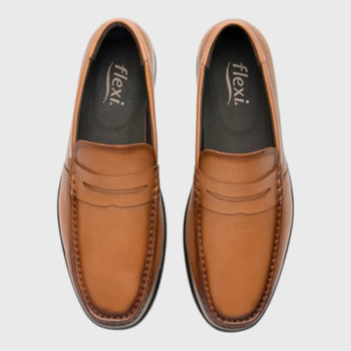 Zapatos Flexi Hombre Mocasín Confort Piel 423003tan Tan
