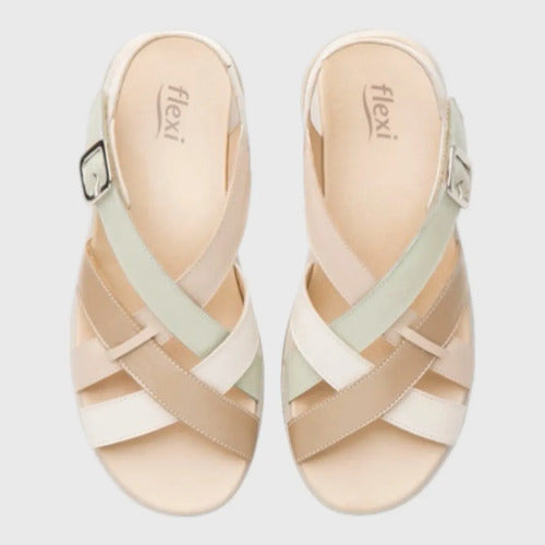 Sandalias Flexi Mujer De Confort Piel 139802mult Multicolor