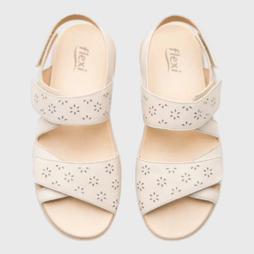 Sandalias Flexi Mujer De Confort Piel 139803aLG Algodón