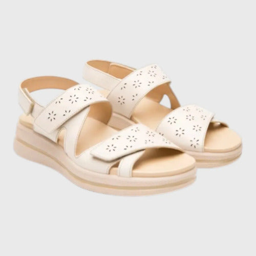 Sandalias Flexi Mujer De Confort Piel 139803aLG Algodón