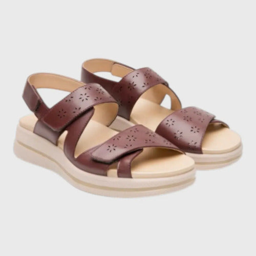 Sandalias Flexi Mujer De Confort Piel 139803vin Vino