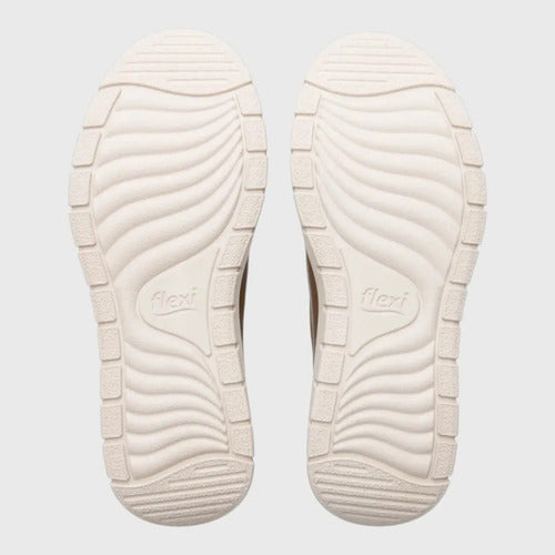 Zapato Flexi Mujer Mocasín Confort Piel 130210tan Tan