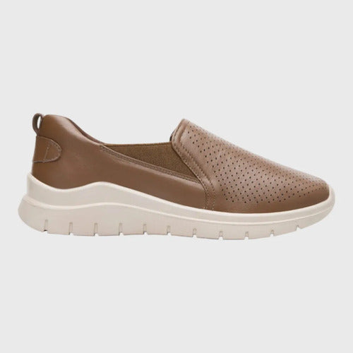 Zapato Flexi Mujer Mocasín Confort Piel 130210tan Tan