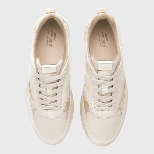 Tenis Flexi Mujer Sneaker Casual 117210bei Beige