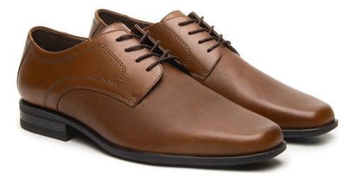 Zapato Flexi Hombre De Vestir Piel 90724caf Café