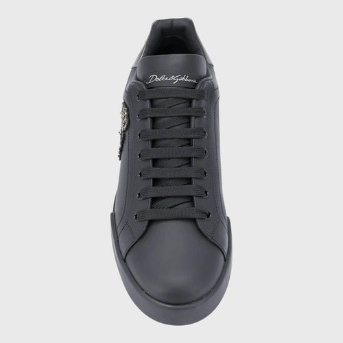 Tenis Dolce & Gabbana Snk Portofino Crown Sn00 Cs1761ah164 Negro