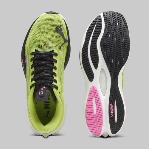 Tenis Puma Mujer Velocity Nitro Tm3 Running 38008101 Verde Limon