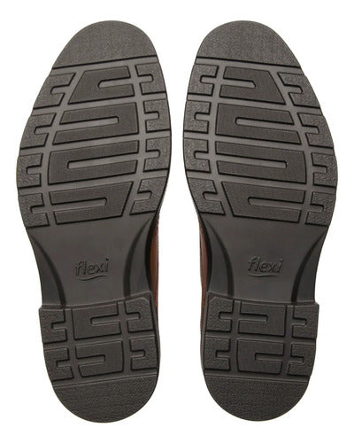 Zapatos Flexi Hombre Derby Dress Casual Piel 419407tan Tan