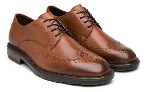 Zapatos Flexi Hombre Derby Dress Casual Piel 419407tan Tan