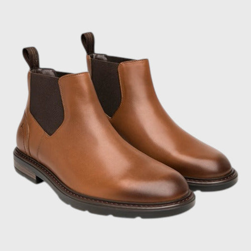 Botines Flexi Hombre Chelsea Casual Piel 419406tan Tan